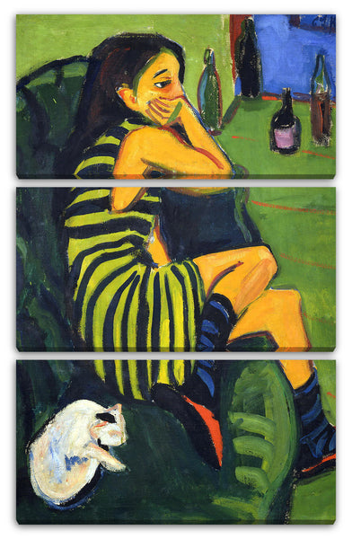 Leinwandbild Ernst Ludwig Kirchner - Artistin Marzella