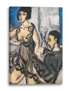 Leinwandbild Ernst Ludwig Kirchner - Paar im Zimmer