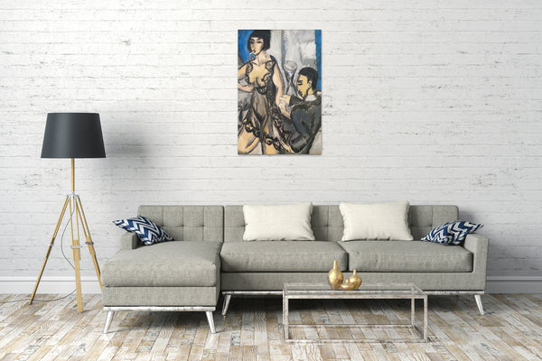 Leinwandbild Ernst Ludwig Kirchner - Paar im Zimmer