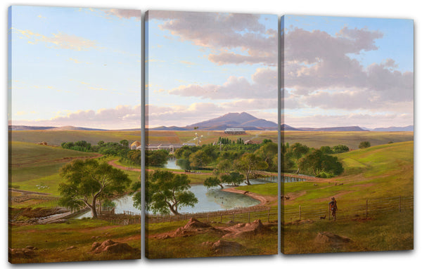 Leinwandbild Eugene von Guérard - Landschaft von Victoria (Australien)