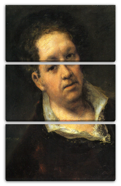 Leinwandbild Francisco de Goya - Selbstportrait