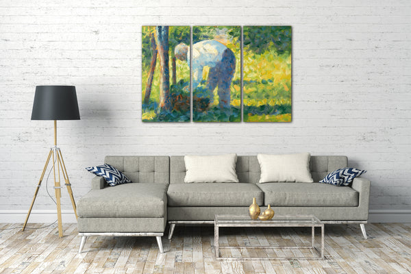 Leinwandbild Georges Seurat - Der Gärtner