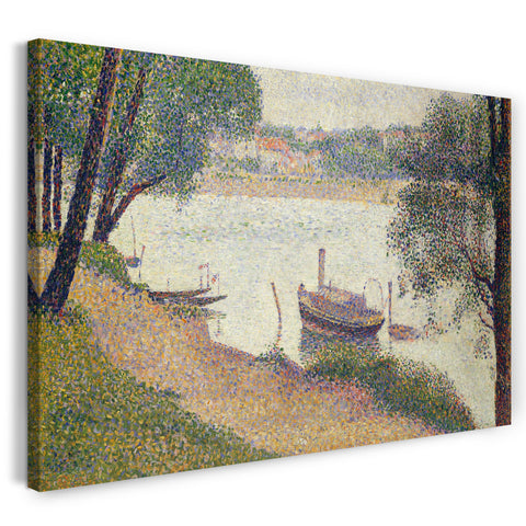 Leinwandbild Georges Seurat - Graues Wetter, Grande Jatte
