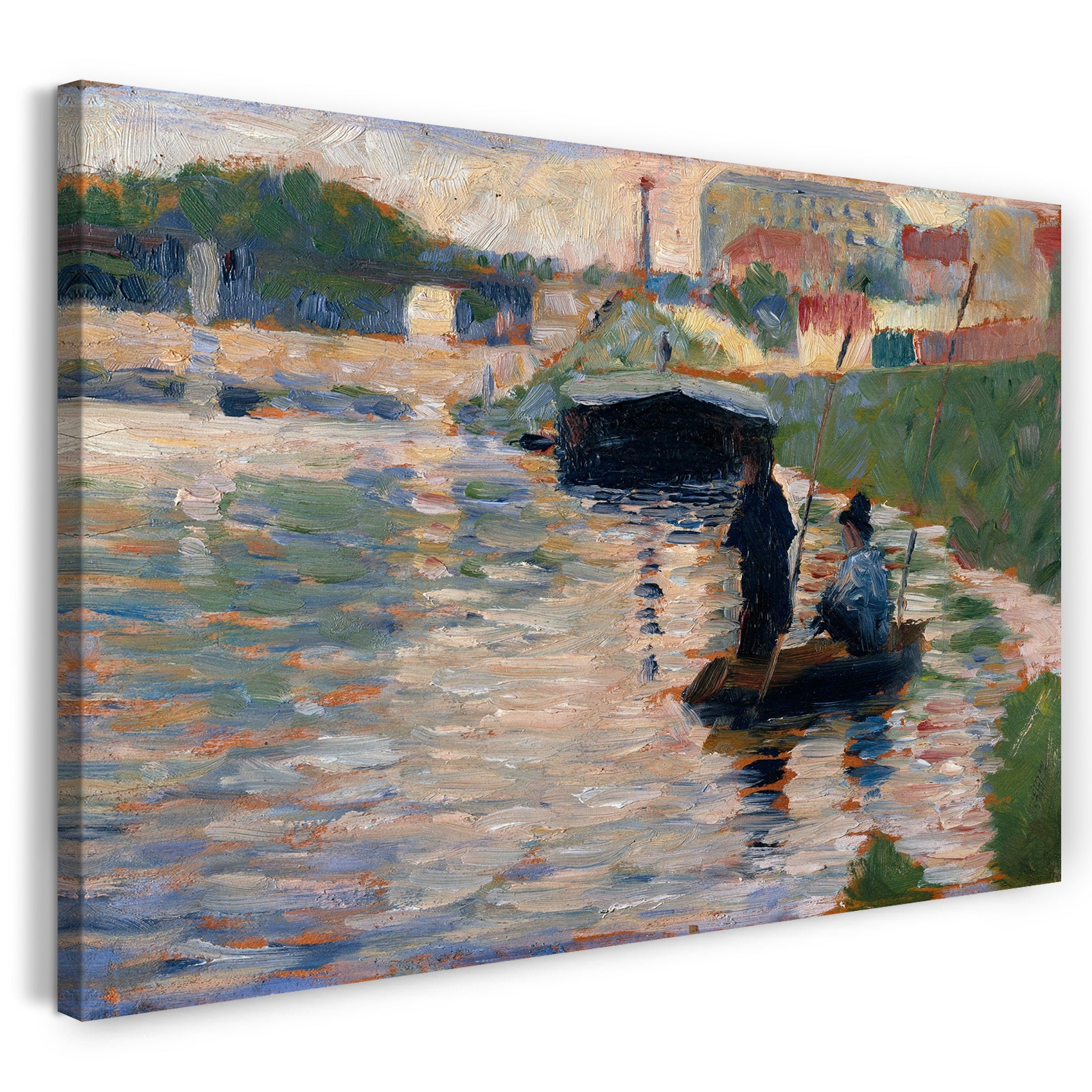 Leinwandbild Georges Seurat - Blick von der Seine