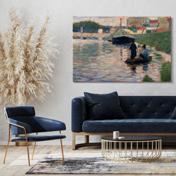Leinwandbild Georges Seurat - Blick von der Seine