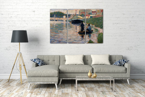 Leinwandbild Georges Seurat - Blick von der Seine