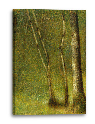 Leinwandbild Georges Seurat - Wald in Pontaubert