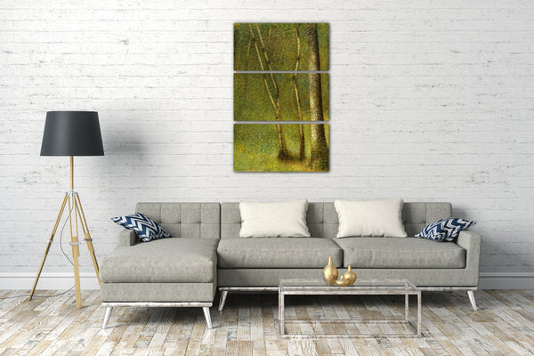 Leinwandbild Georges Seurat - Wald in Pontaubert