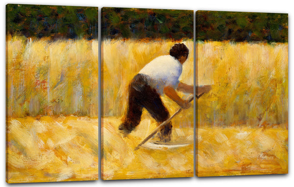 Leinwandbild Georges Seurat - Der Mäher