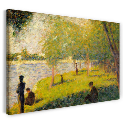 Leinwandbild Georges Seurat - Studie für "Ein Sonntag an der Grande Jatte"