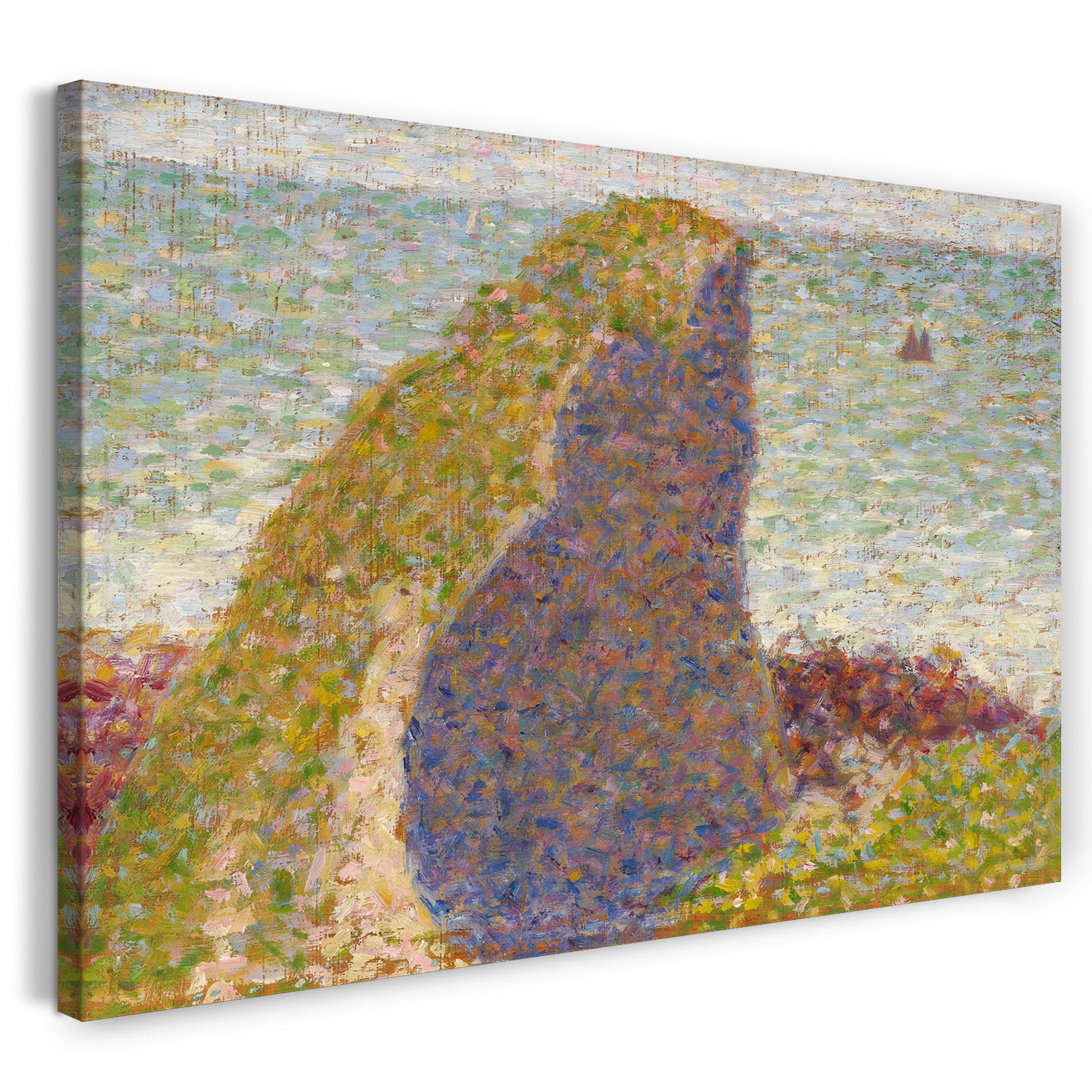 Leinwandbild Georges Seurat - Studie für "Le Bec du Hoc, Grandcamp"