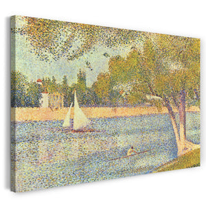 Leinwandbild Georges Seurat - Die Seine an der Grand Jatte, Frühling