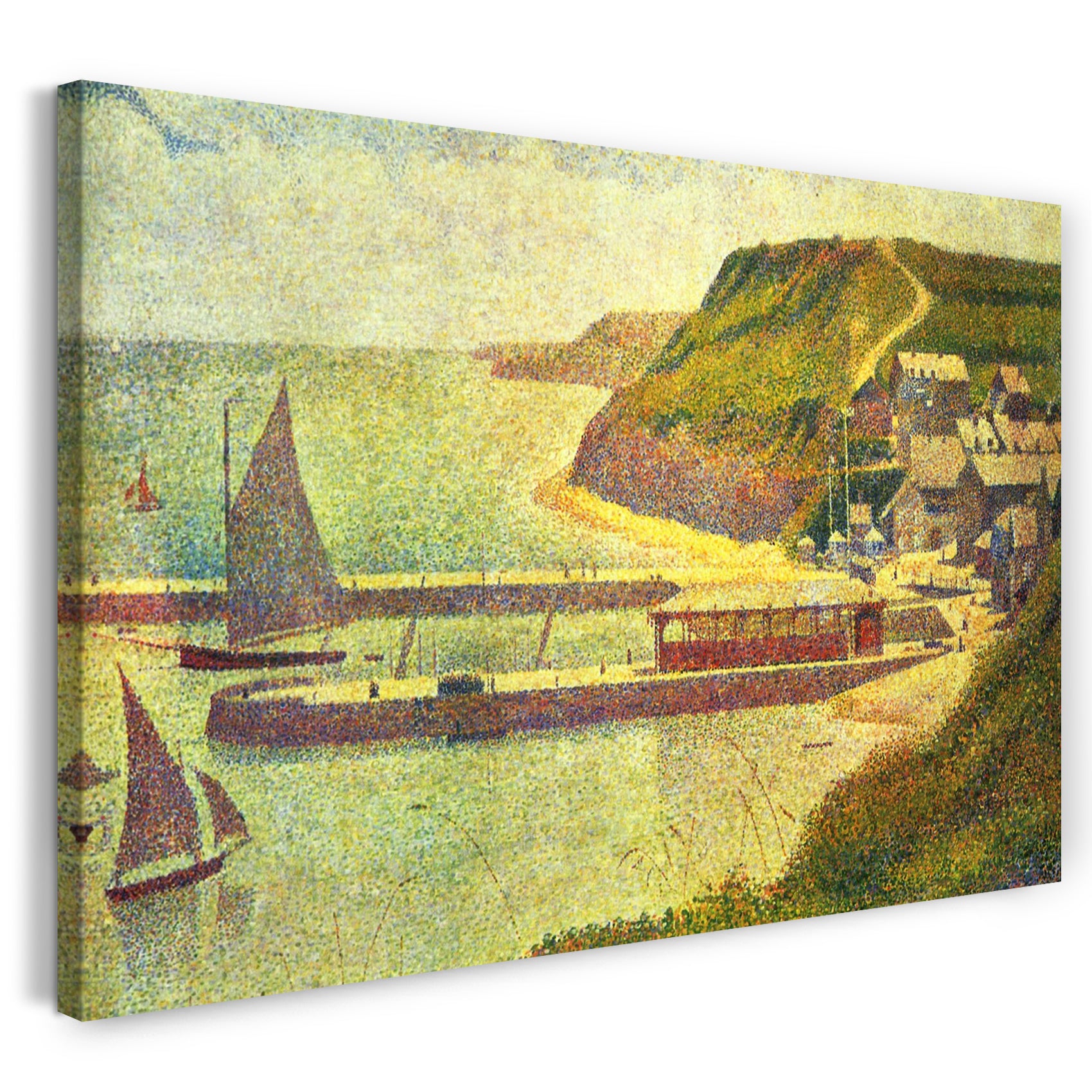 Leinwandbild Georges Seurat - Port-en-Bessin