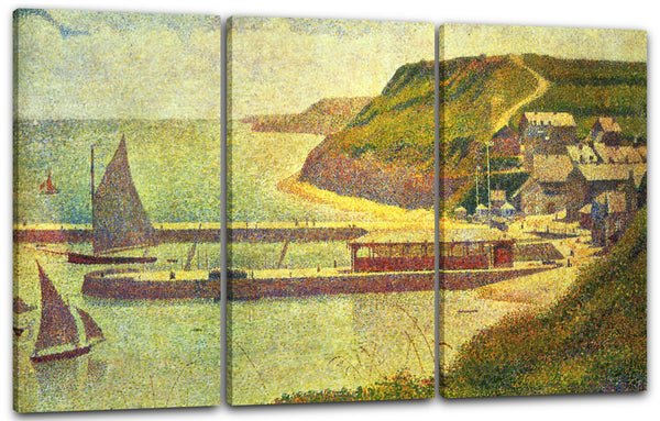 Leinwandbild Georges Seurat - Port-en-Bessin