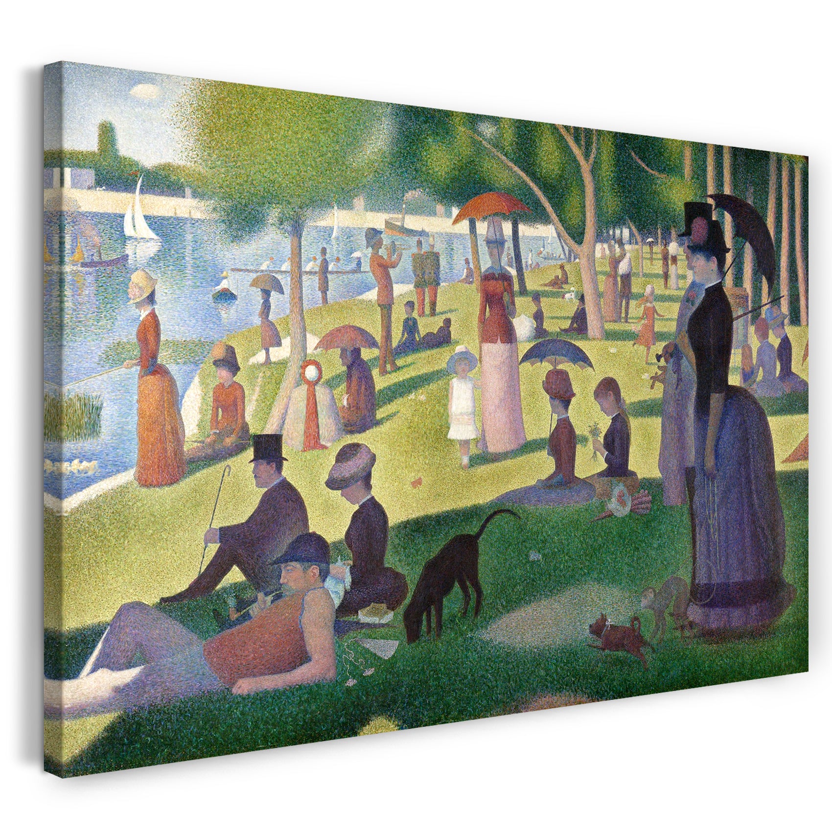 Leinwandbild Georges Seurat - Ein Sonntag an der Grande Jatte