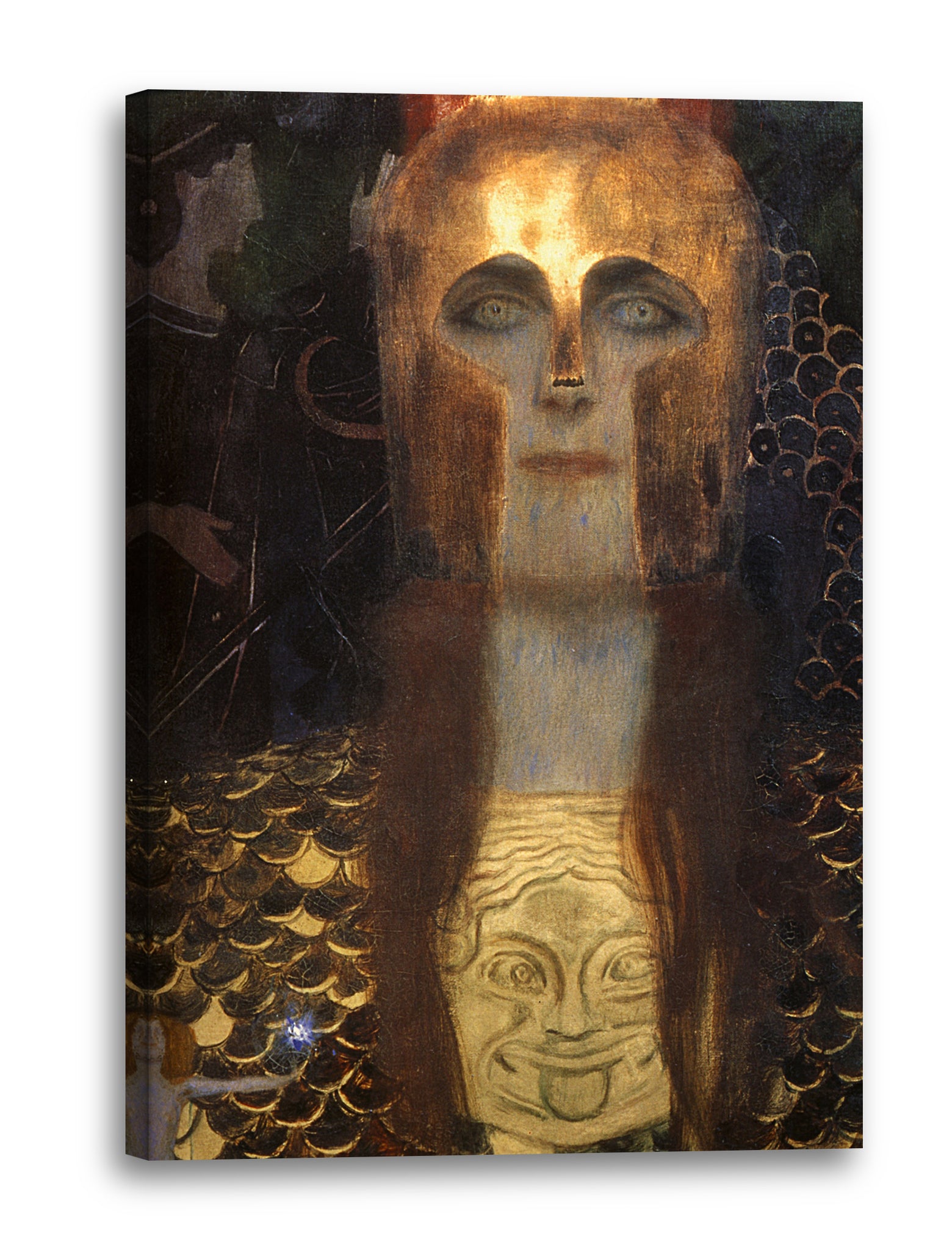 Leinwandbild Gustav Klimt - Minerva oder Pallas Athena