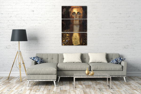Leinwandbild Gustav Klimt - Minerva oder Pallas Athena