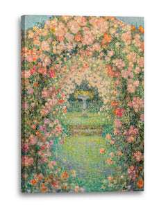 Leinwandbild Henri Le Sidaner - LA ROSERAIE, GERBEROY