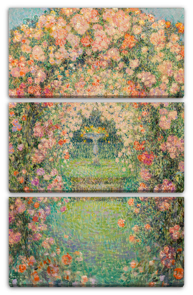 Leinwandbild Henri Le Sidaner - LA ROSERAIE, GERBEROY