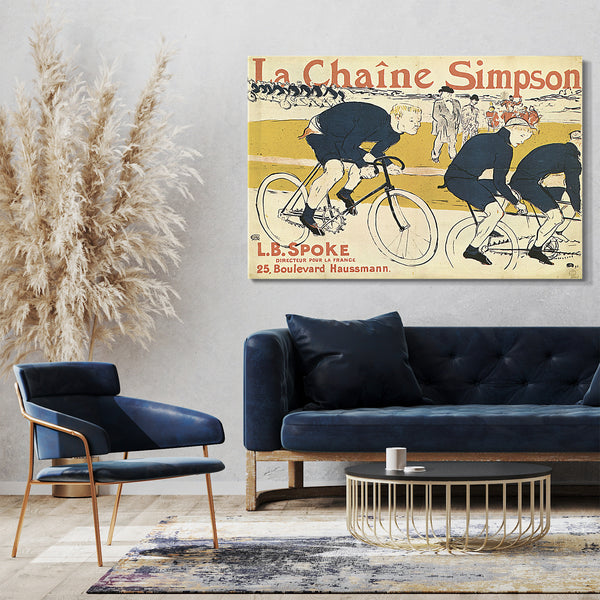 Leinwandbild Henri de Toulouse-Lautrec - Plakat La chaine simpson