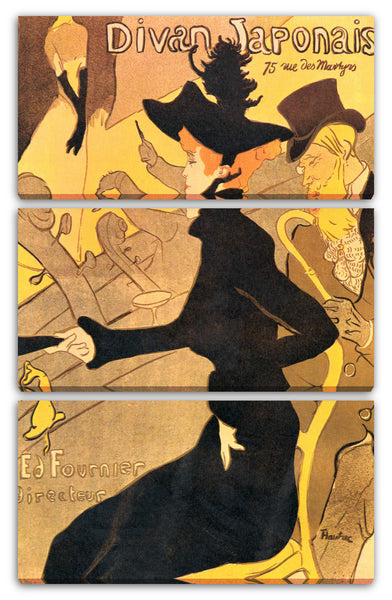 Leinwandbild Henri de Toulouse-Lautrec - Divan Japonais