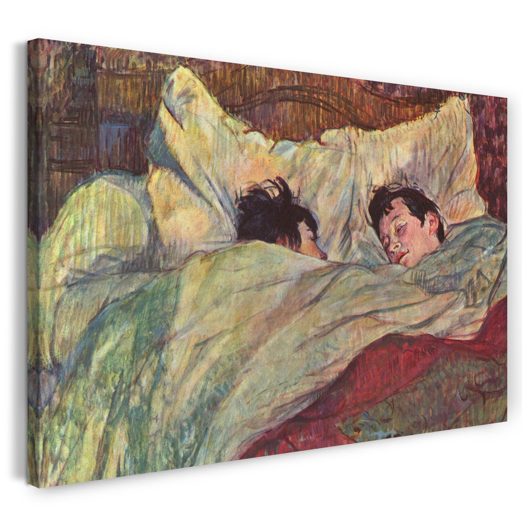 Leinwandbild Henri de Toulouse-Lautrec - Im Bett
