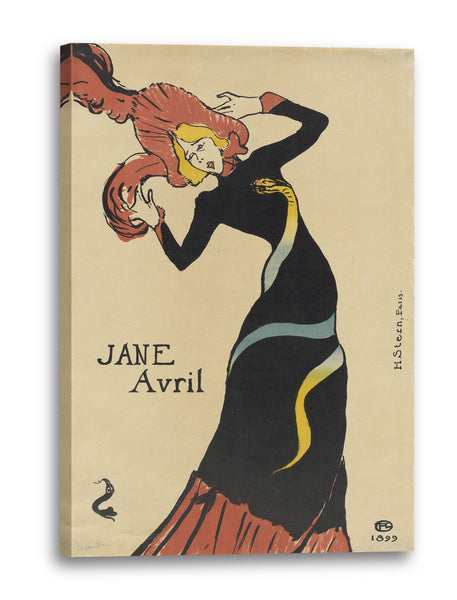 Leinwandbild Henri de Toulouse-Lautrec - Jane Avril