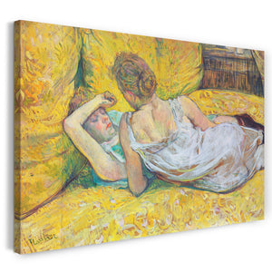 Leinwandbild Henri de Toulouse-Lautrec - Die Hingabe (Das Paar)