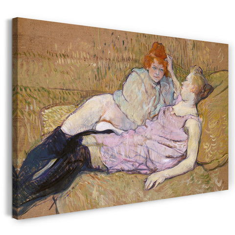 Leinwandbild Henri de Toulouse-Lautrec - Das Sofa