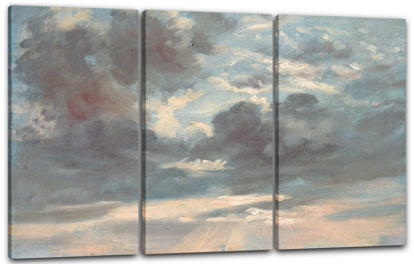 Leinwandbild John Constable - Wolkenstudie Stürmischer Sonnenaufgang