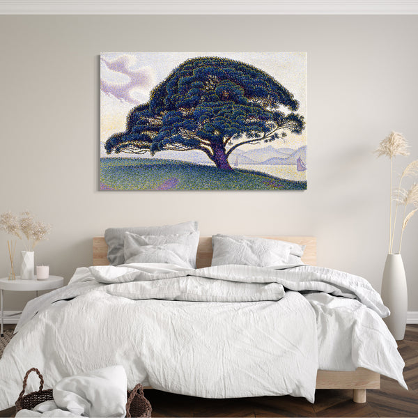 Leinwandbild Landschafts-Gemalde Baum in Landschaft Impressionismus