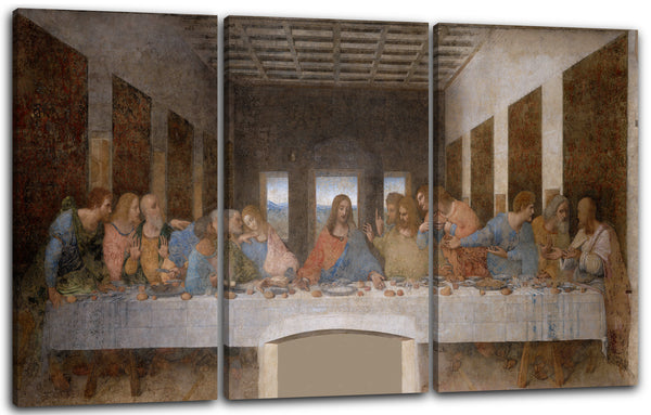Leinwandbild Leonardo da Vinci - Das letzte Abendmahl