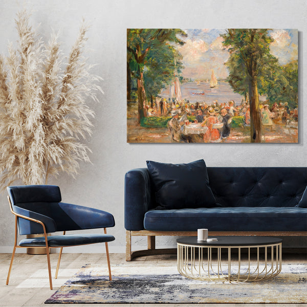 Leinwandbild Max Liebermann - Biergarten nahe Wannsee