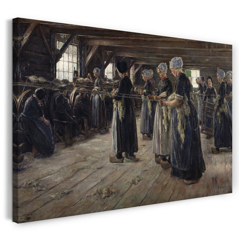 Leinwandbild Max Liebermann - Flachsscheuer in Laren