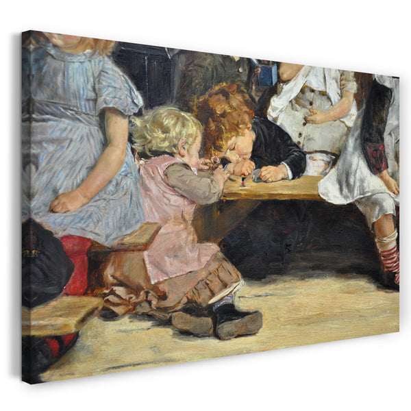 Leinwandbild Max Liebermann - Kleinkinderschule in Amsterdam