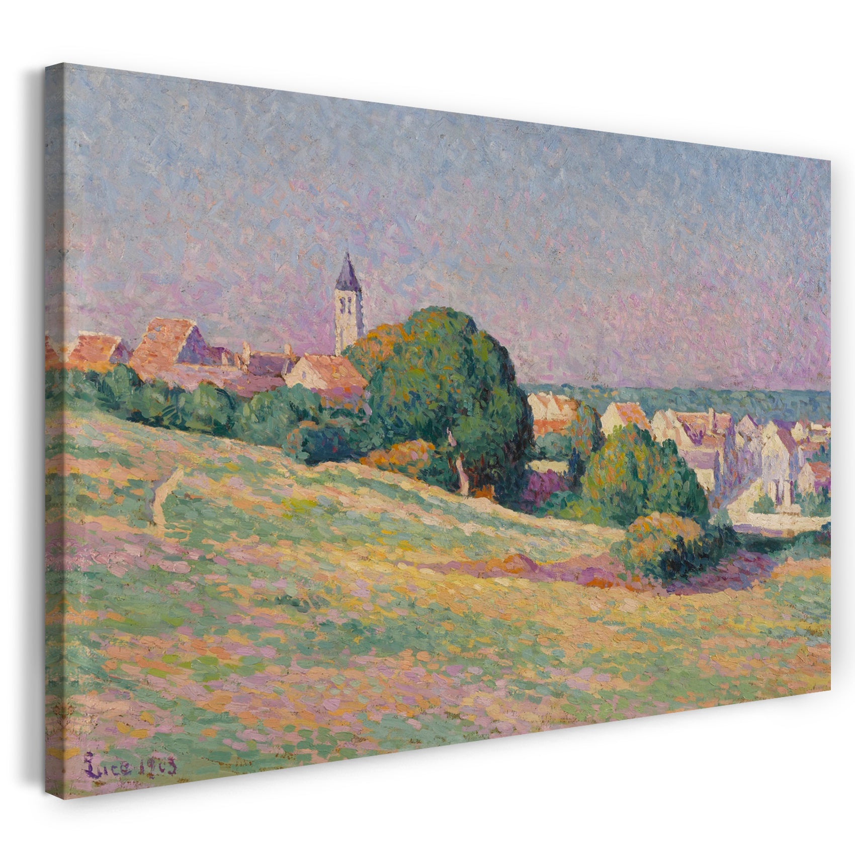 Leinwandbild Maximilien Luce - VUE DE MÉRÉVILLE