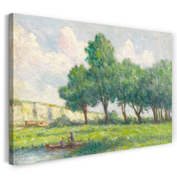 Leinwandbild Maximilien Luce - BARQUE PRÈS DE ROLLEBOISE