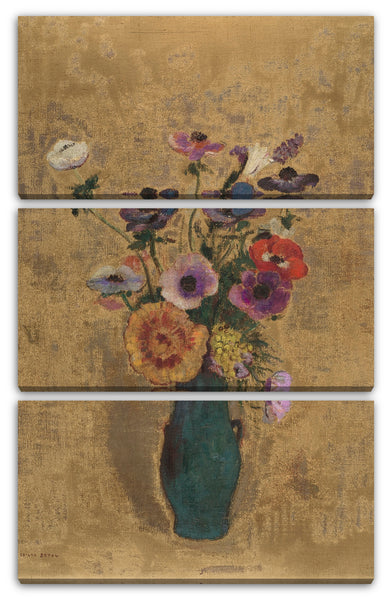 Leinwandbild Odilon Redon - Stillleben mit Blumenvase