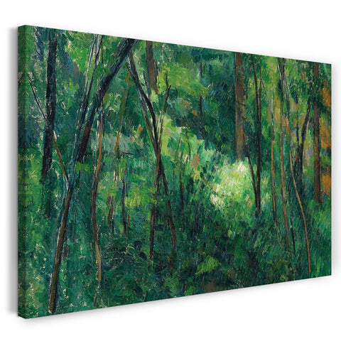 Leinwandbild Paul Cézanne - Innenleben eines Waldes