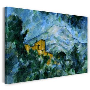Leinwandbild Paul Cézanne - Mont Sainte-Victoire im Dunkeln