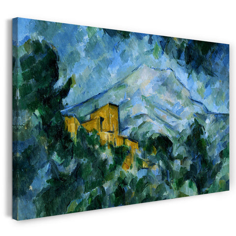 Leinwandbild Paul Cézanne - Mont Sainte-Victoire im Dunkeln