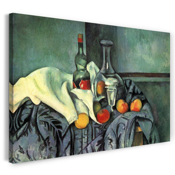 Leinwandbild Paul Cézanne - Stillleben Pfefferminzflasche