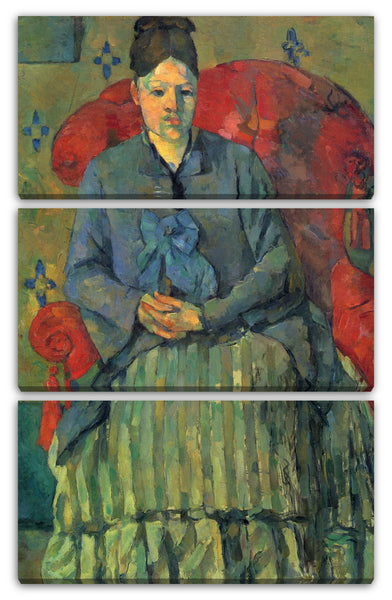 Leinwandbild Paul Cézanne - Porträt der Mme Cézanne in rotem Lehnstuhl