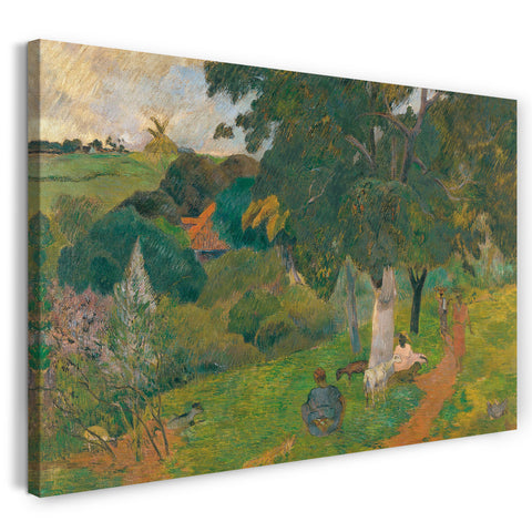 Leinwandbild Paul Gauguin - Kommen und Gehen (Martinique)