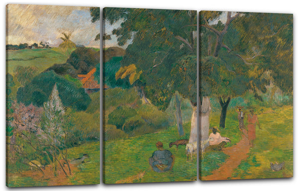 Leinwandbild Paul Gauguin - Kommen und Gehen (Martinique)