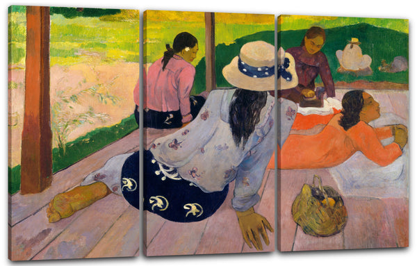 Leinwandbild Paul Gauguin - Die Siesta
