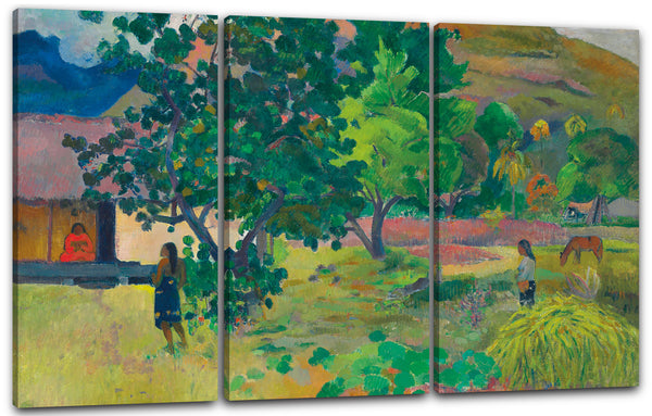 Leinwandbild Paul Gauguin - Das haus (Te Fare)