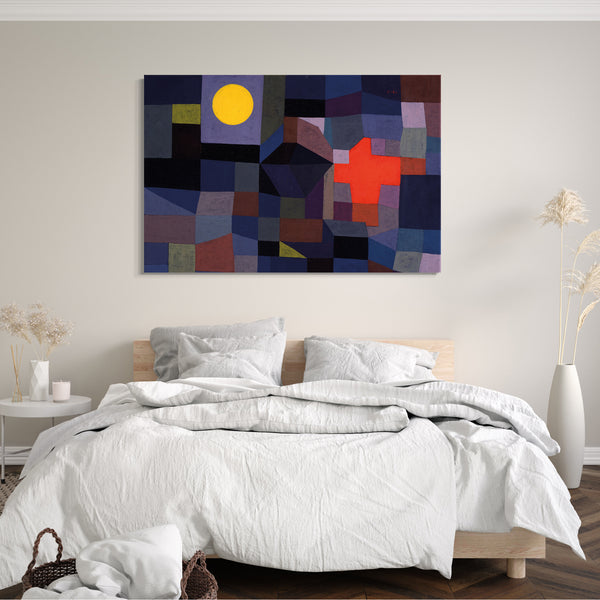 Leinwandbild Paul Klee - Feuer bei Vollmond