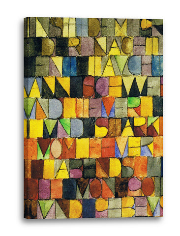 Leinwandbild Paul Klee - Einst dem Grau der Nacht enttaucht