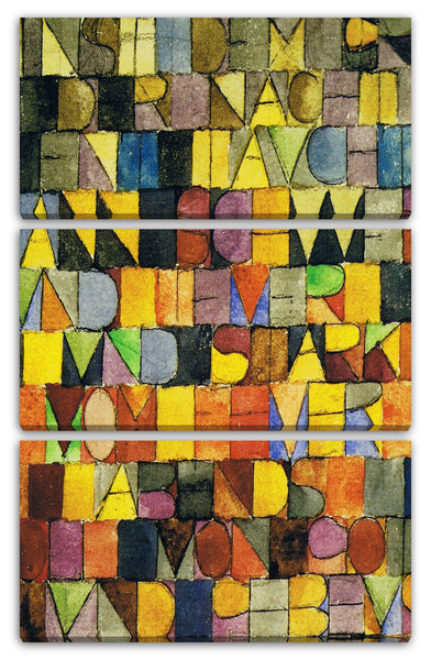 Leinwandbild Paul Klee - Einst dem Grau der Nacht enttaucht